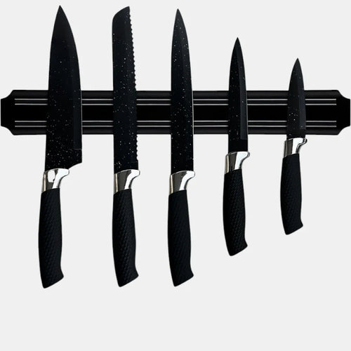 6-Piece Kitchen Knife Set with Magnetic Display